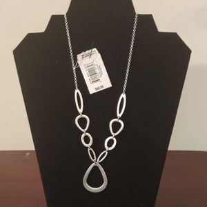 Vice Versa Silver tone Necklace 18 in